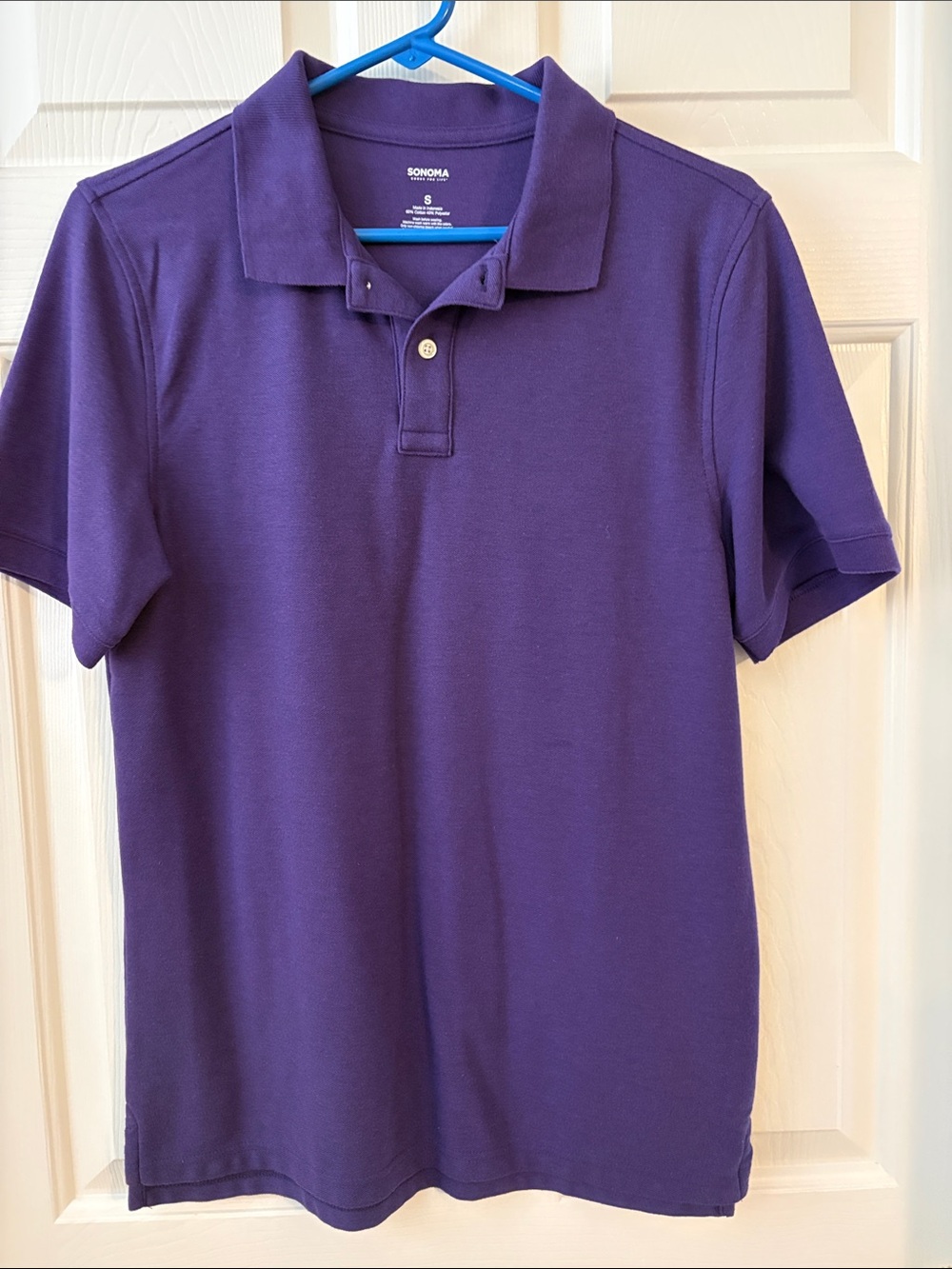 Sonoma Men's Deep Purple Polo Shirt